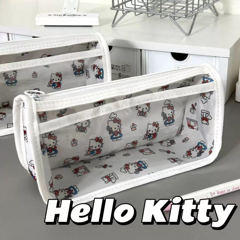 かわいいビーバー ルーピー 透明筆袋 学生 高価値 三角筆箱 大容量 痛バッグ 文具バッグ|undefined