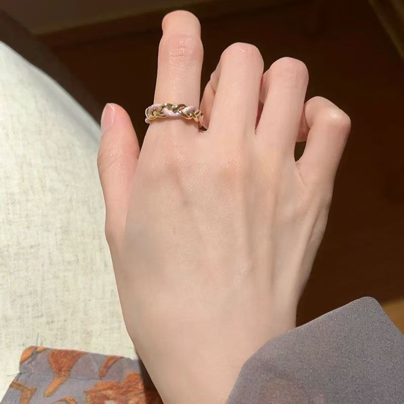 新しいライト高級紫蝶フラワーリング女性のためのニッチハイエンドリングファッショナブルで多用途な人差し指リング|undefined
