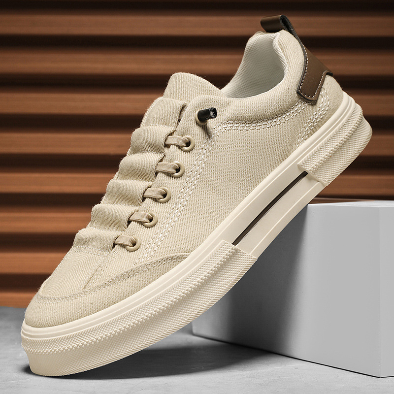 2025 primavera nuevos zapatos para hombres, zapatos bajos, cómodos y transpirables, zapatos casuales para hombres, zapatos de lona de todo fósforo coreanos