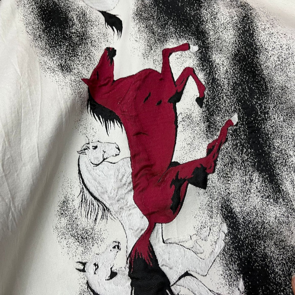 网红爆款时尚早秋万马奔腾高档色织提花连衣裙外套时尚面料136