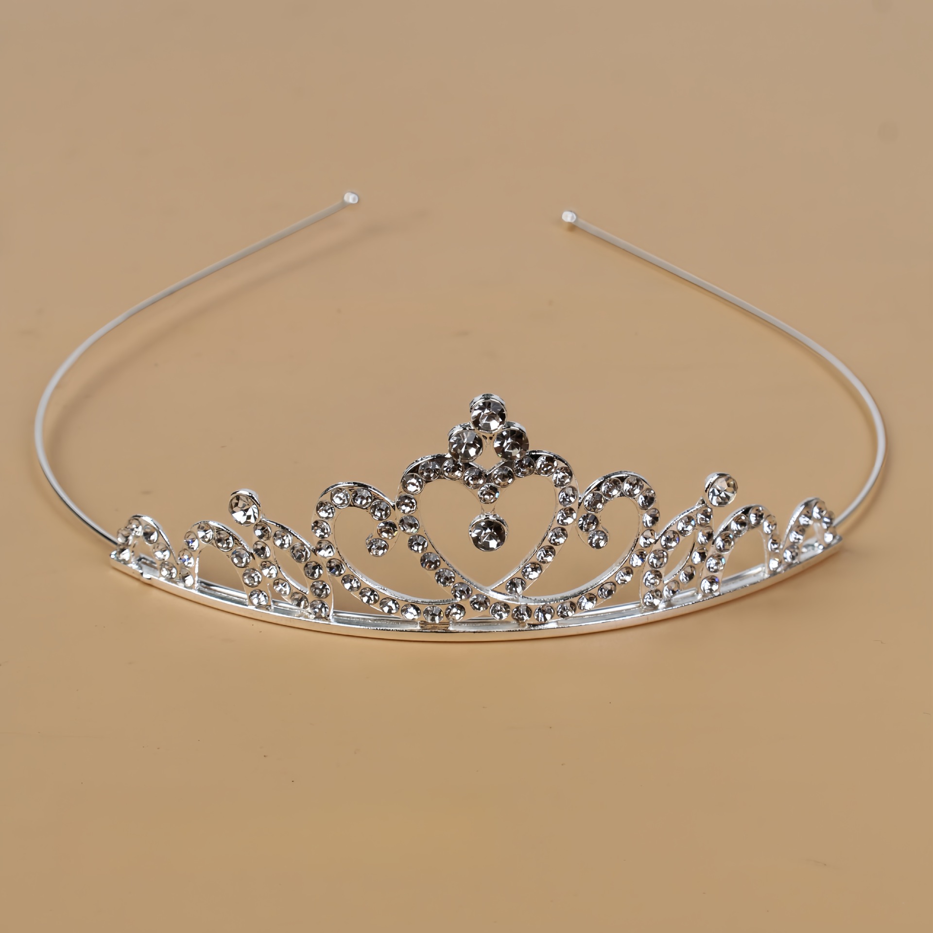 Princesa de cristal coreana corona de novia diamante de cristal anillo de cabello estudio de fotos accesorios para el cabello vestido de boda