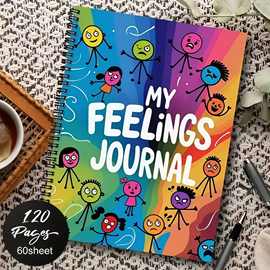 跨境专供 TEMU 爆款心理疗愈My Feelings Journal 螺旋手账笔记本