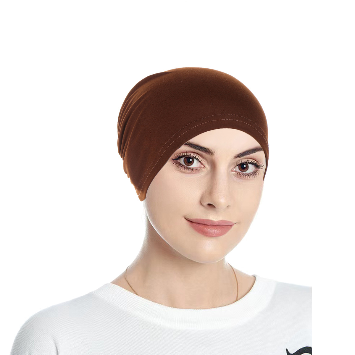  women's multi-color bottoming hat solid color comfortable and convenient hat women's chemotherapy hat_voghion.com