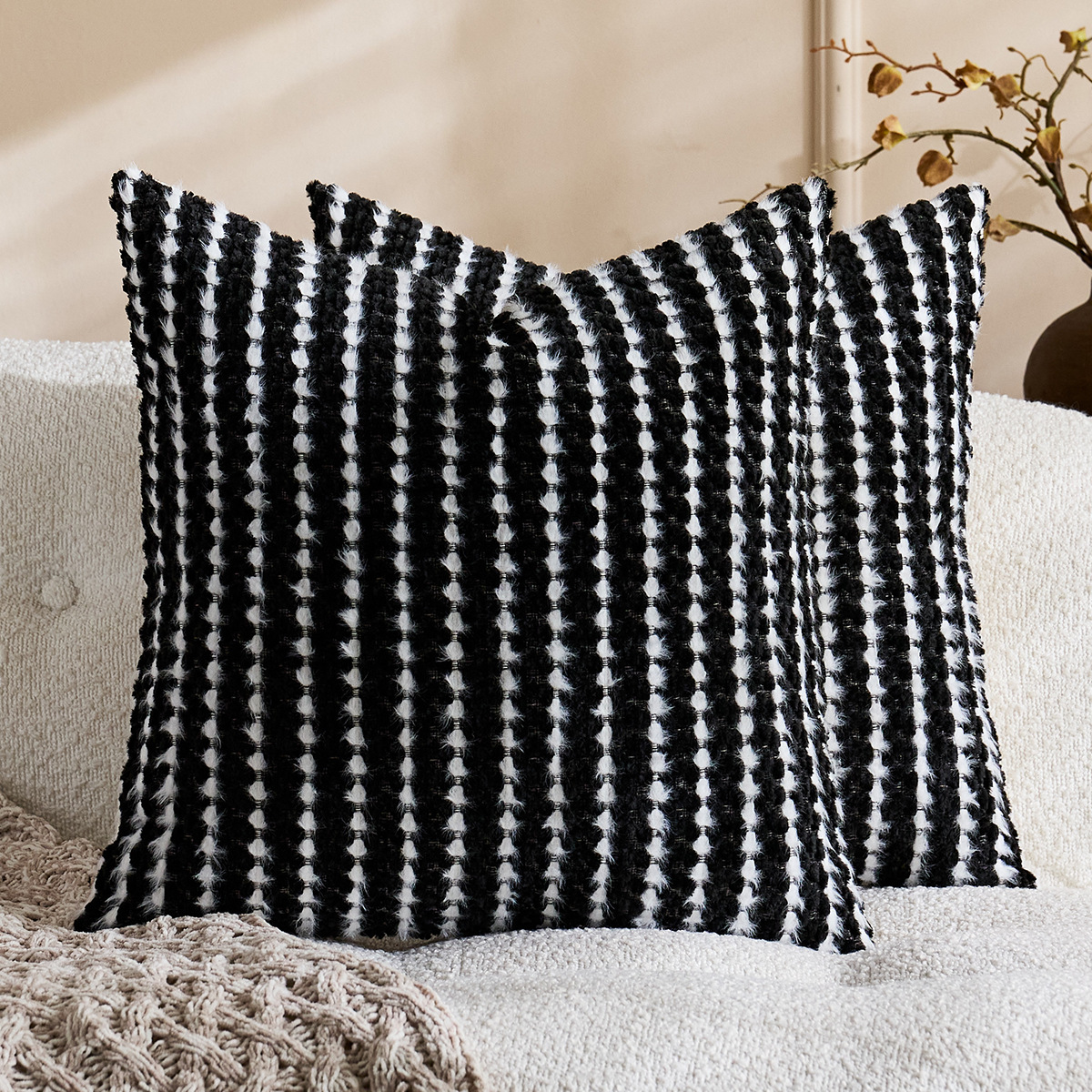 Nuevo cross-border Schneier funda de almohada de lana almohada de cama cama funda de almohada sofá sala de estar funda de almohada al por mayor