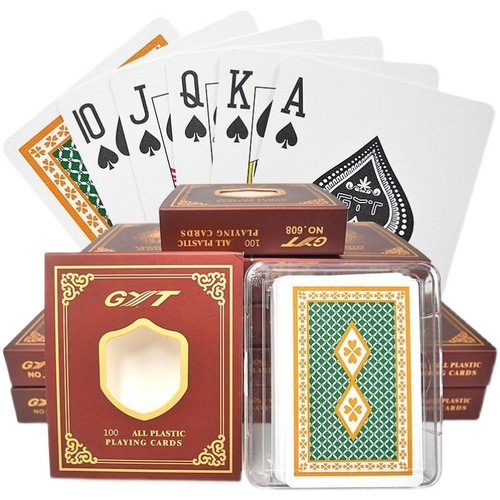 Jinyi GYT plastic playing cards double-sided frosted PVC anti-folding washable Parka thickened wear-resistant high-end bridge cards