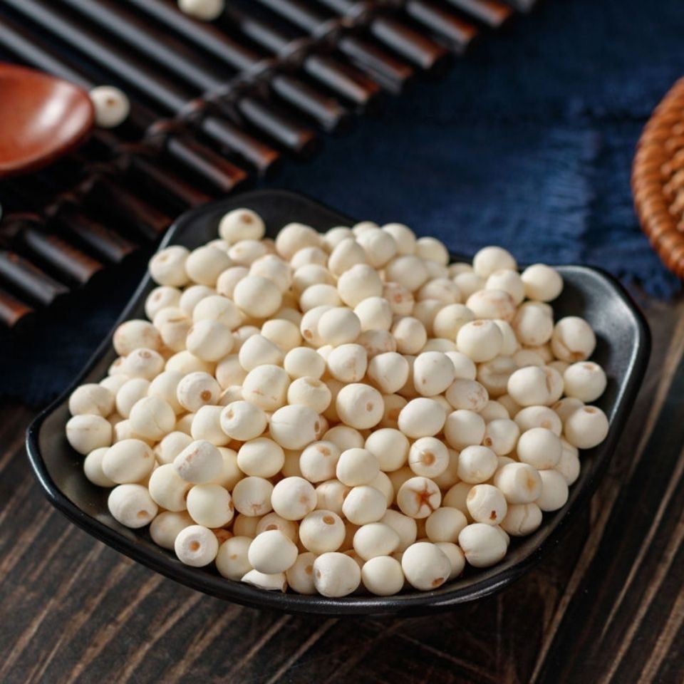 Dried Gorgon Fruit Qian Shi 500g White Euryale Seeds Large Granules Suzhou Edible Fox Nuts preparation