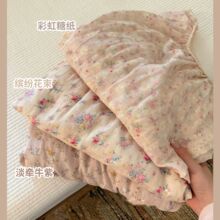 100%棉！纯棉纱布睡裙女春秋春季薄款宽松长袖睡衣家居服中长裙