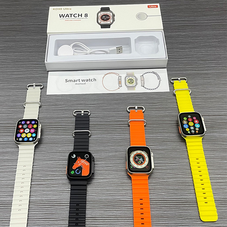 KD99Ultra Bluetooth llamada reloj inteligente 1,99 pulgadas HD pantalla táctil de frecuencia cardíaca WatchS8 reloj deportivo