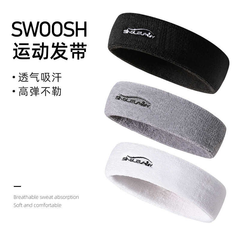 Sports Hairband, Men's Anti-Sweat Headband, Anti-Sweat Headscarf, Sweat-Absorbing Headband, Basketball, Women's Running, Yoga, Fitness, Outdoor