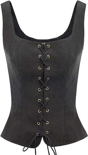 Women's pirate Renaissance vest cosplay costume tights