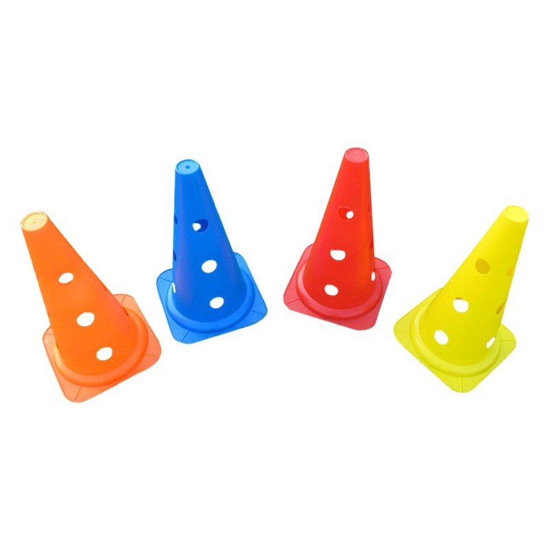 38cm high with hole sign bucket football training aids 15 inch road cone obstacle sign bucket