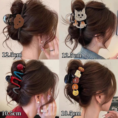 Korean Dongdaemun Shark Claw Clip 2025 Hairpin Women's Updo Back-of-the-Head Hairpin High-end Style Hair Accessories Headwear