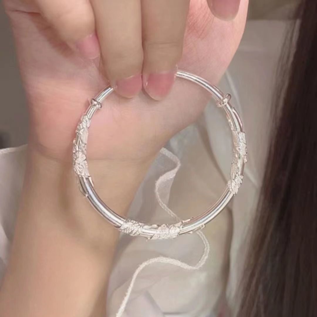 Límite de tiempo limitado 8.8 Seis pulseras Ping An Bamboo Lotus Pulsera para estudiantes ins Advanced Ajustable para enviar novias Examen de ingreso a la universidad