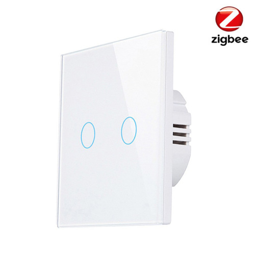 Eurocode graffiti Zigbee smart switch live and neutral wire \ single live and neutral common touch switch APP control button back