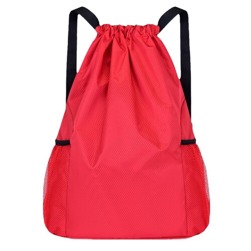 Sports Waterproof Strap Pouch Backpack Drawstring Dual-Shoulder Bag Outdoor Sports Travel Backpack for Students Basketball Men and Women Fitness Universal