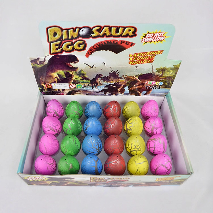 Los niños educativos tamaño pequeño color crack dinosaurio huevo expansión Juguete huevo para incubar huevo de Pascua ciencia y educación juguete transfronterizo