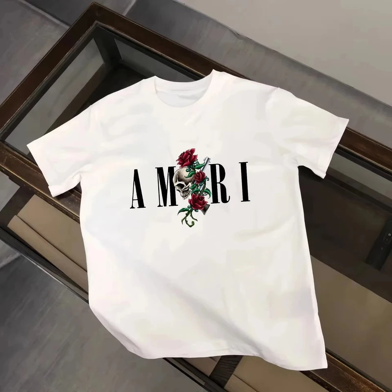 Cross-border pure cotton short-sleeved 2025 Men's Summer Graphic…
