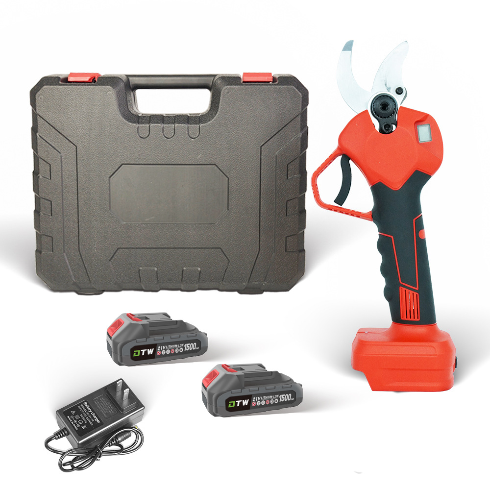 Tijeras de podar eléctricas sin escobillas tijeras de jardín de árboles frutales de litio eléctricas se centran en las ramas de frutas directas de fábrica al por mayor
