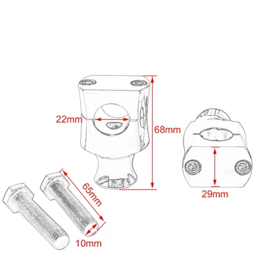 Handlebar Seat Heightening Column — Motorcycle Safety Supplies
