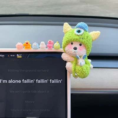 Car dashboard screen plush toy, Car ornaments - no-specifications-setgreen-hat-west-highland-ornament