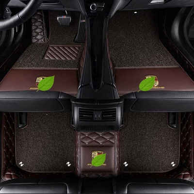 Modelə uyğun ayaqaltı – for Porsche Cayenne floor - porsche-718-double-layercoffee-color-coffee-color-silk-loop