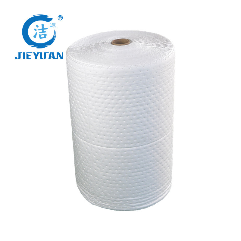 洁源卷状吸油棉 耐磨撕线吸油卷 复合压点吸油毡 走道复合吸油毯