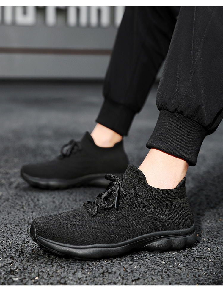 Outdoor-Paar Damen Sommersport, fliegendes gewebtes Mesh, atmungsaktiv, leicht, weich besohlte Tourismus-Wandersockenschuhe,_voghion.com