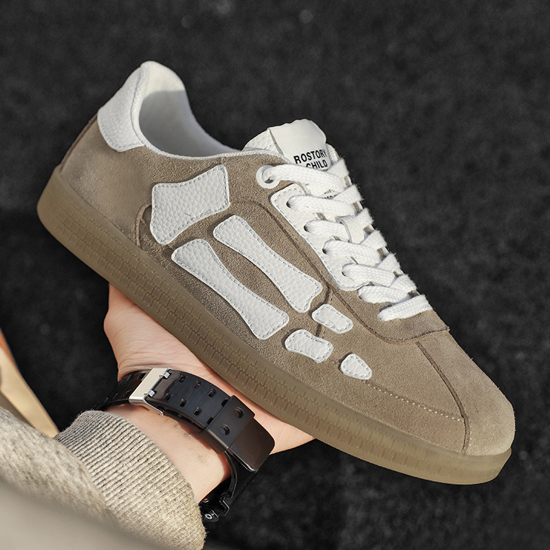 Bone Shoes Spring New Moral Training Couple Style White Shoes Black and White Panda Casual Sneakers 21008