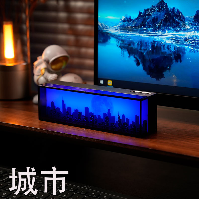 Lámpara eléctrica creativa decoración de escritorio atmósfera lámpara Mesa Hotel actividad publicidad al aire libre carga regalo luz la noche