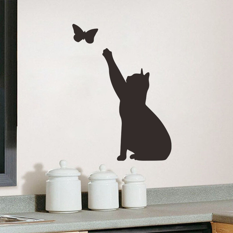 Fashion Solid Color Kitten Butterfly Wall Stickers Wholesale display picture 8