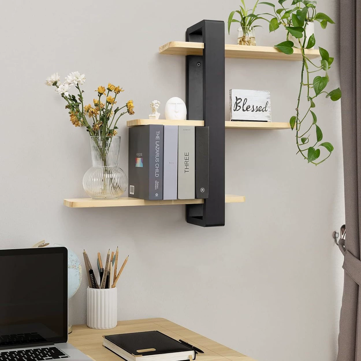 solid wood storage hanging cabinet wall cabinet wall places wall -mounted bookshelf wall -mounted wall -mounted wall -hanging locker creative shelf