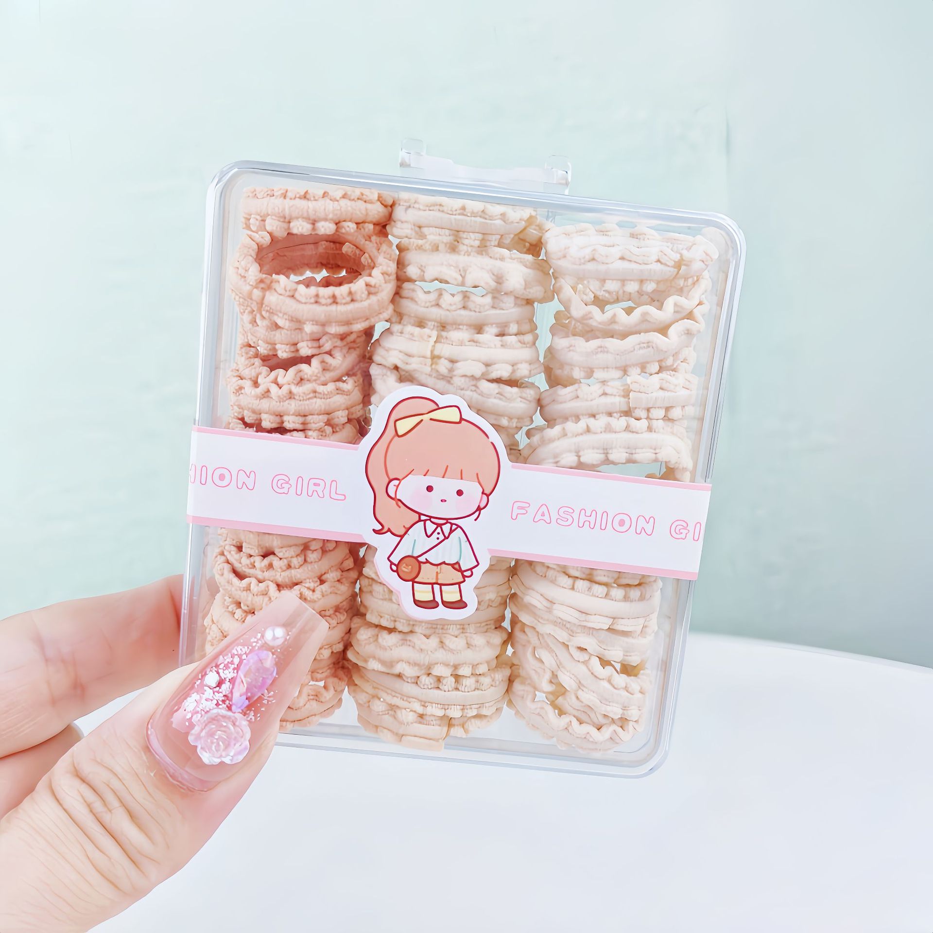 Niños de alta elasticidad no lesionar banda de goma para el cabello coreano para el cabello bebé anillo de cabello princesa adorable joyas para el cabello de niña