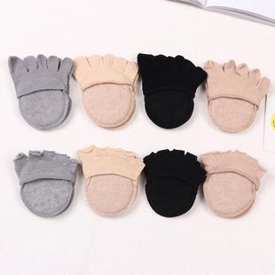 Five-finger socks women's summer thin invisible high heel shoes socks fish mouth half sandals socks boat Socks women's half Palm socks wholesale