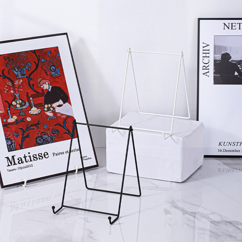 Cross-Border Iron Metal Bracket Certificate Photo Photo Frame Display Stand Tablet Stand Bookshelf Desktop Ornaments Decoration