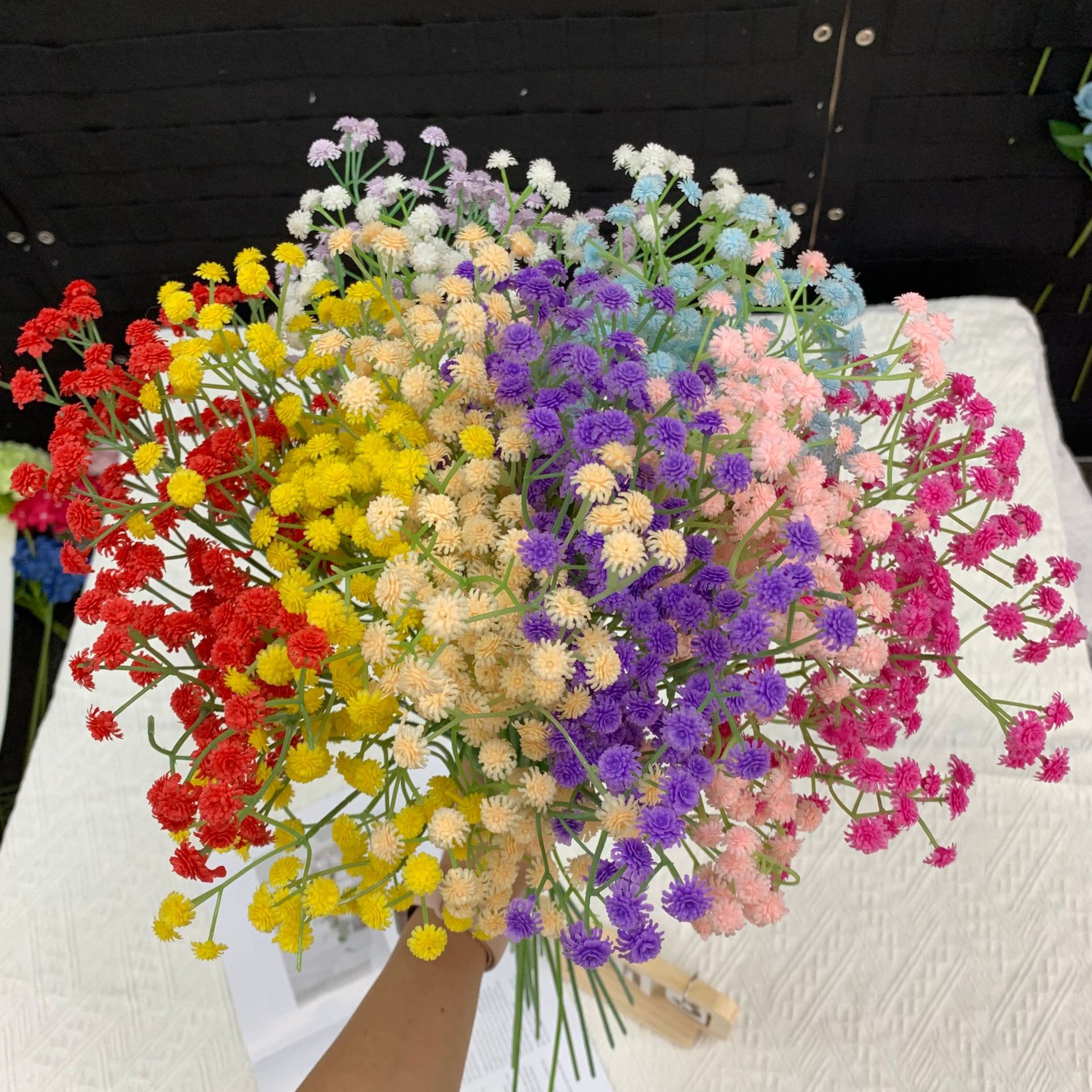 108 Soft Rubber Baby's Breath Wedding Bouquet Home Decoration Silk Flowers Artificial Flowers Craft Flowers Wholesale