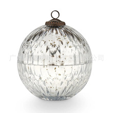 鸿宇创意北欧圣诞装饰圣诞电镀碎银星空烛台蜡烛杯摆件高级感