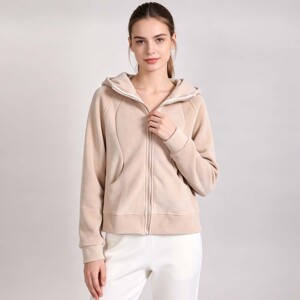 AYM043756 Fleece Hooded Zip-Up Sweatshirt Aoyema wholesale