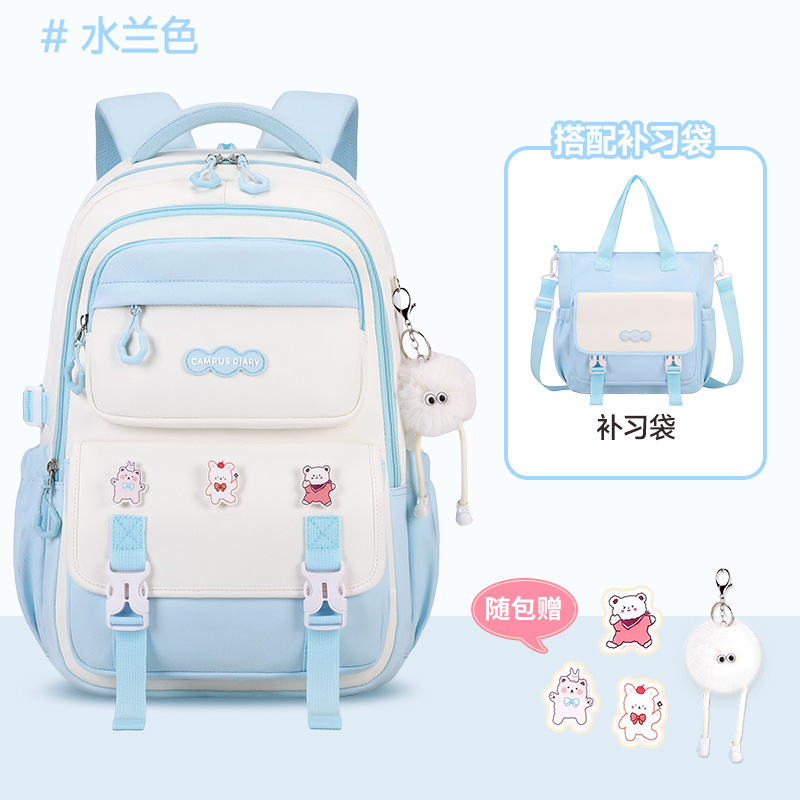 Mochila Escolar de Gran Capacidad para Secundaria de Tela Oxford, Ultraligero, para Educación Escolar