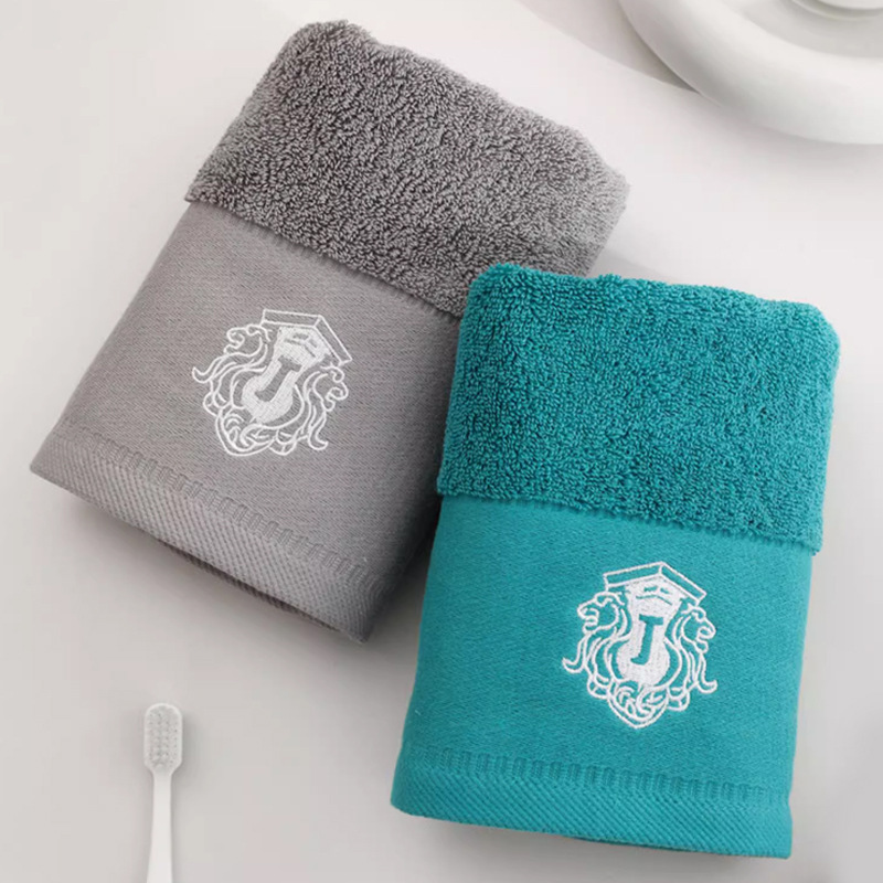 Hotel-Quality Pure Cotton Towel 34*75cm for Face Washing, Household Use, Absorbent, Not Easy to Shed, 120g, Soft for Wiping Hair