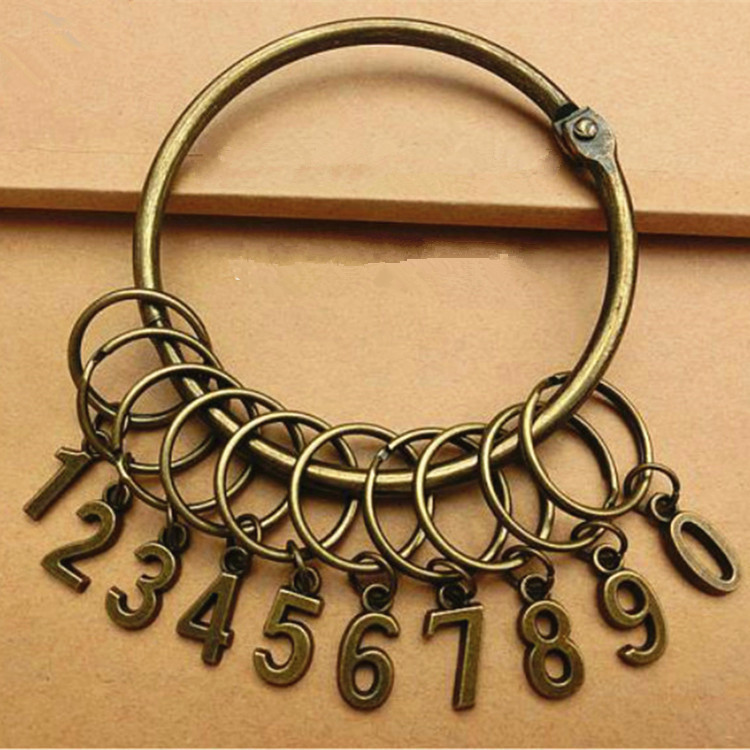 Vintage Keychain Thickened Key Ring Key Plate Large Keychain Warehouse Hotel Landlord Key Storage Classification