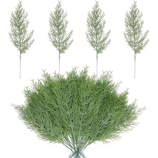 Cross-Border Artificial Pine Branches, Fake Green Plants, Pine Leaf Branches, DIY Christmas Tree, Christmas Decorative Flowers, Artificial Pine