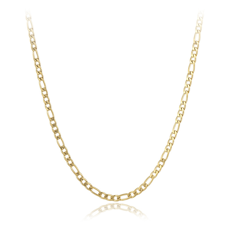 Xuping acero inoxidable 14k color Europa y América accesorios transfronterizos para mujeres simple clásico diario fácil de montar cadena de botón de langosta