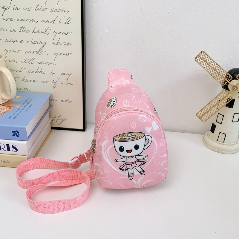 Moda de dibujos animados para niños y niñas bolsos de pecho lindos impresión mini mochila de bebé 2025 nuevo bolso de cambio de niños