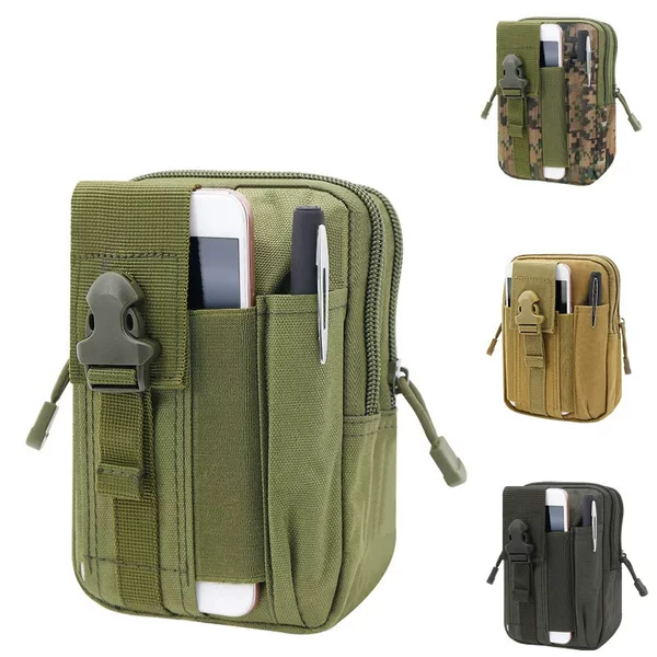 Military Fans Outdoor Tactical Waist Bag Tactical Sports Belt Waist Bag Multifunctional Sports Waist Bag Mobile Phone Bag Coin Purse