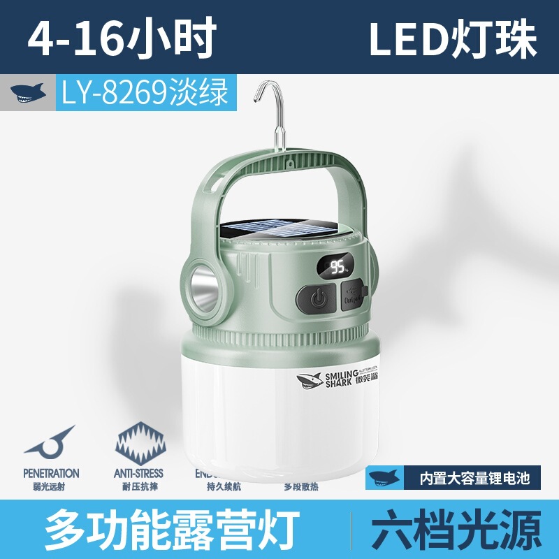 超长续航太阳能充电灯野营灯帐篷灯照明灯夜市摆摊灯户外露营灯泡|undefined