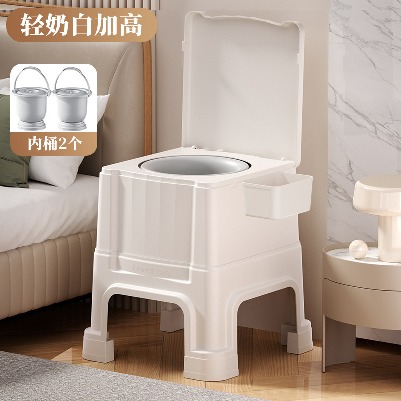 Taburete de inodoro móvil para ancianos, taburete de escupidera junto a la cama, inodoro desodorante para mujeres embarazadas, taburete de inodoro portátil, taburete de inodoro