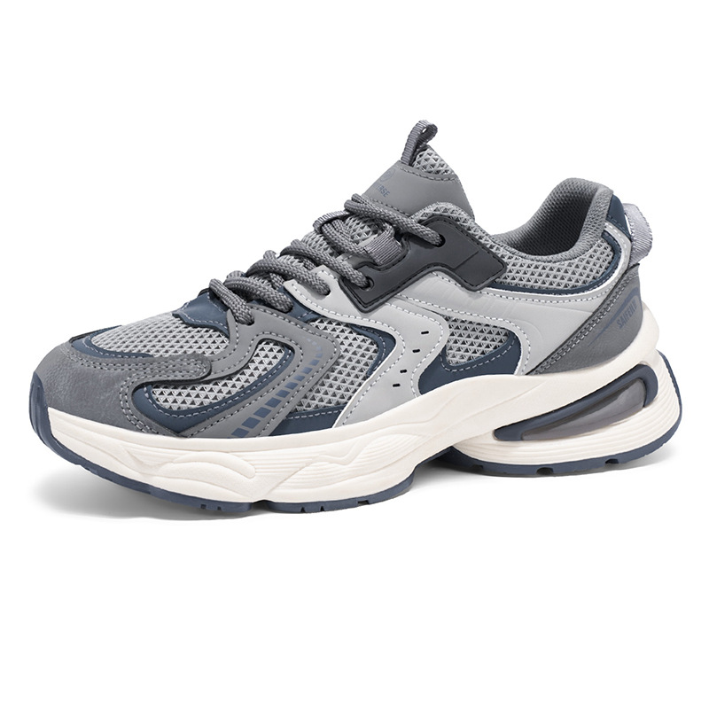 Zapatos deportivos casuales para hombre, modelo 2026, versátiles, antideslizantes, con suela gruesa, transpirables, de malla, estilo dad shoes.