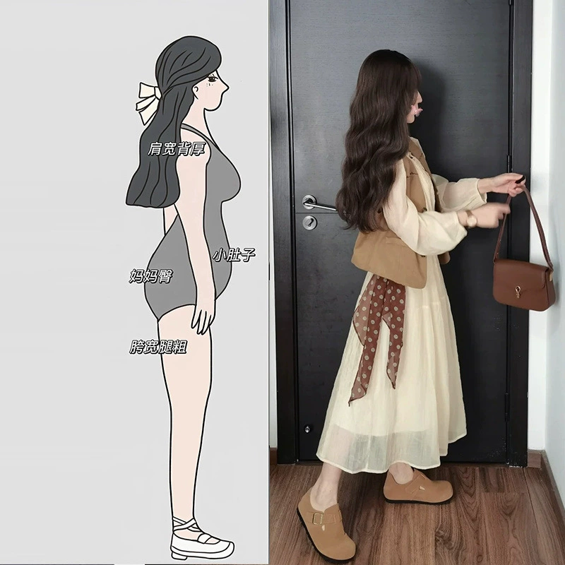 Весенняя одежда с полным набором большого размера, толстый мм, французское ретро темпераментное платье с длинными рукавами, жилет, туристический праздничный набор