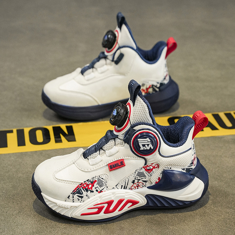 2025 nuevo otoño y invierno zapatos para niños entrenamiento de amortiguación zapatos de carreras para niños zapatos de baloncesto antideslizantes para niños