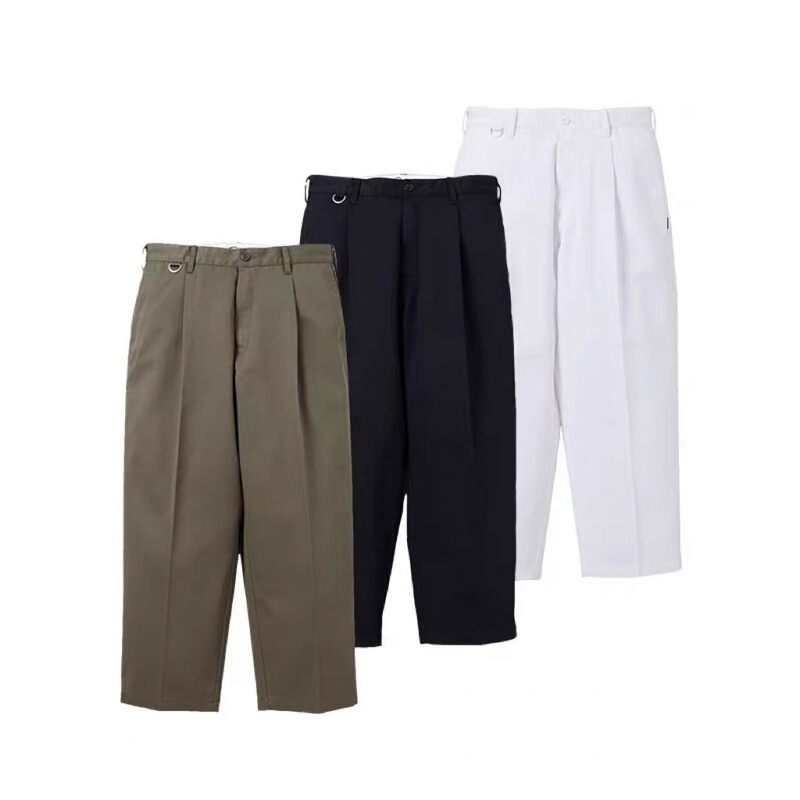 Trendy Brand NEIGHBORHOOD TUCK Cooperative Loose Tooling Casual Straight Pants NBHD24FW Yu Wenle